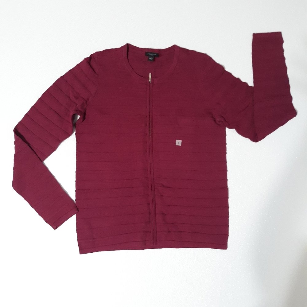ANN TAYLOR Long Sleeve Sweater Magenta  Small